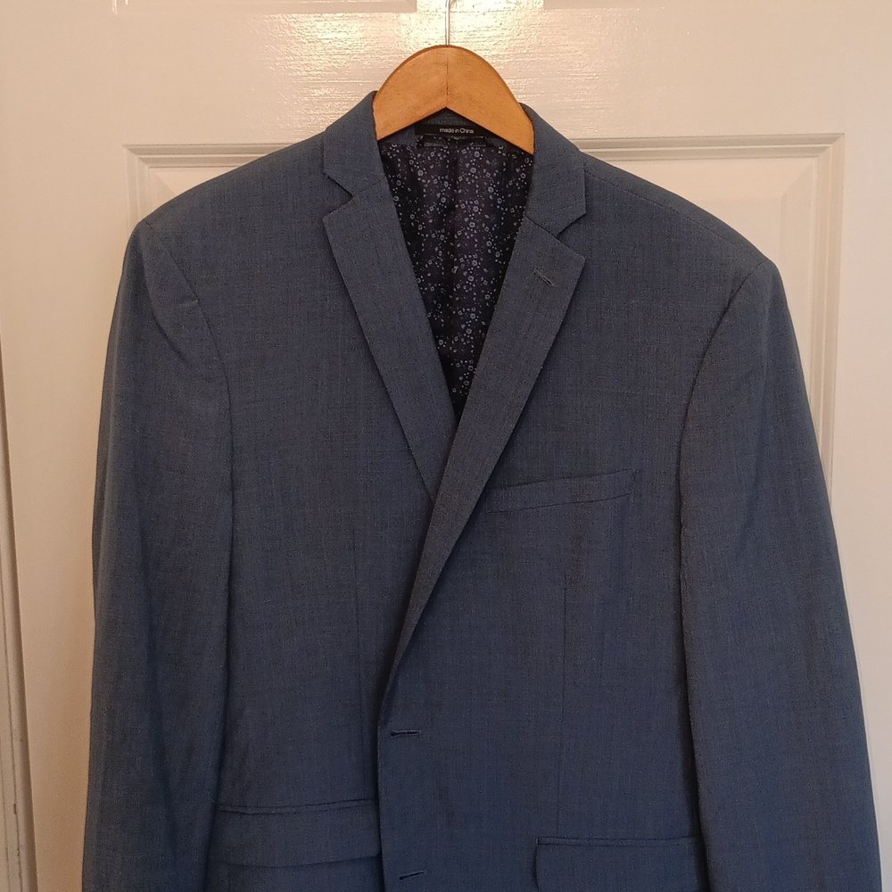 BarIII grey-blue suit coat